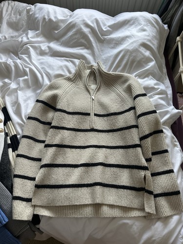 Women striped quarter - striped,