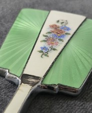 Vintage Fan Shaped Hand Mirror