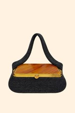 1960s Vintage Black Beaded