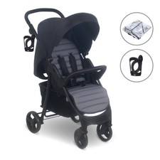 My Babiie MB30 Stroller/Pushchair - Black/Grey - GRADE C