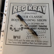 Rare Reg Kray original