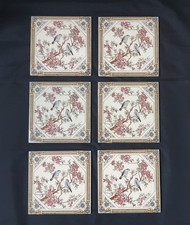 Set of 6 Victorian Style Tiles