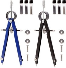2pcs Compass for Geometry Math Drafting Circle Compass Drawing Tool for Geometry