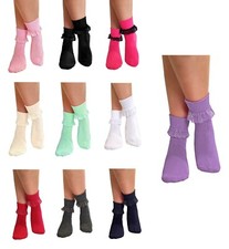 Girls Frilly Ankle Lace Socks