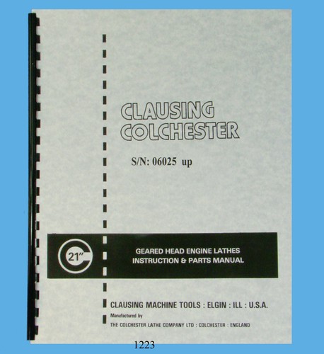 Clausing colchester lathe - colchester,
