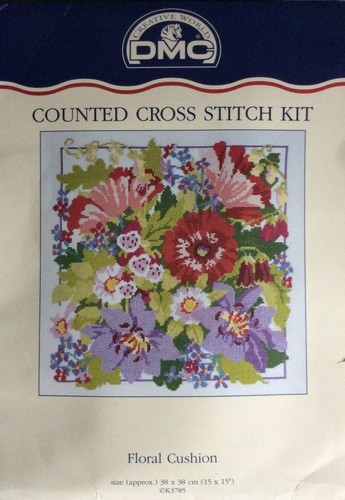 Floral cushion front cross - front,