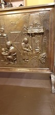 Antique embossed copper fire - copper,