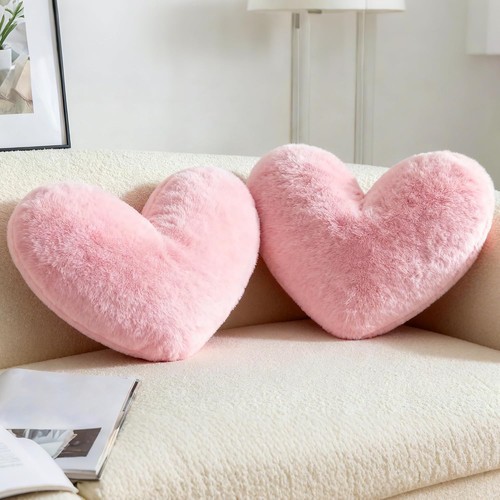 Heart shaped throw pillows - shaped,