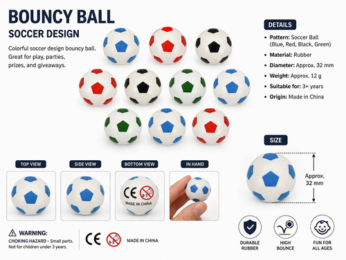 Football bouncy balls - , jet