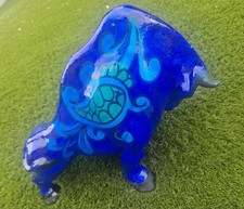 Large Bellini for Raymor Blue ceramic  bull