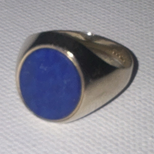 Men signet ring 585 - men's, (14k)