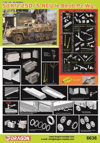 Dragon kfz 250 5 - 1:35, sd.kfz.250/5