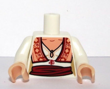 LEGO Flesh Torso Body For Female Girl  Minifigure Vest Sash Bride Maid  Wedding