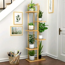 5 Tier Bathroom Doorback Storage Shelving Corner Plant Stand Garden Ladder Rack 