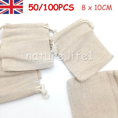100x linen sack drawstring - linen,