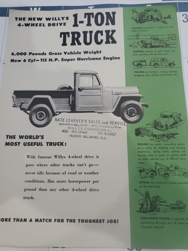 Willys wheel drive - 4-wheel,