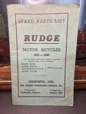 1937-1940 Rudge Motor Bicycles