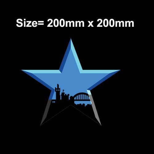 Geordie star vinyl sticker - vinyl,