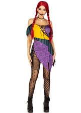 Adult Womens Sally Finklestein Leg Avenue Darling Rag Doll Halloween Costume