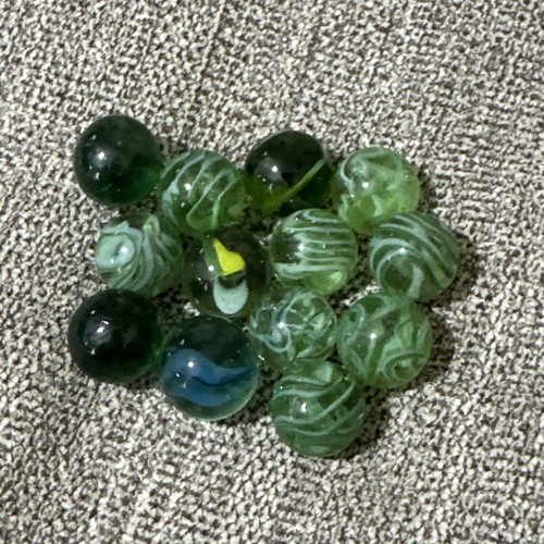 Set vintage green swirl - set,