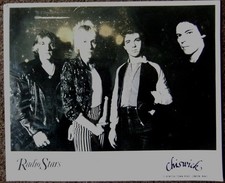 RARE, VINTAGE PROMOTIONAL PHOTO FROM 1977 - RADIO STARS, PUNK / NEW WAVE BAND