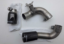 BMW M235i Remus Left/Right Tip Set with integrated valve Gloss Black 088014 1683