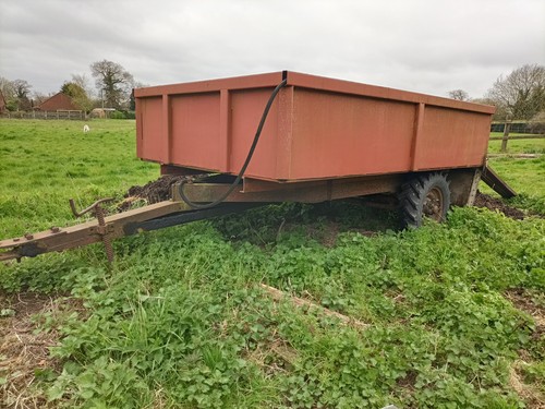 Tip muck trailer 1 - tip-up, 1.9m