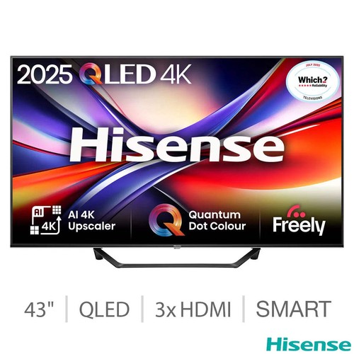 Hisense 43a7qtuk inch 4k - hisense,
