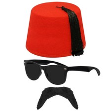 ADULTS ARAB 3 PIECE SET FEZ