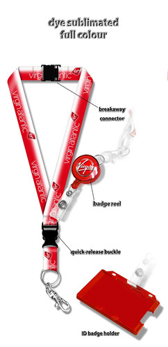 Virgin atlantic lanyard - virgin,