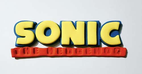 Edible fondant sonic - edible,