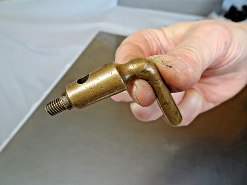 Vintage brass petrol - brass, lever