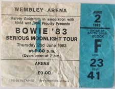 David Bowie Ticket Serious