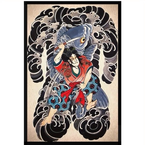 Japanese back tattoo vintage - japanese,