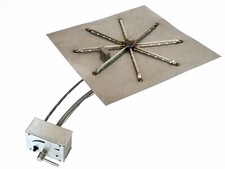 Brightstar Fires LPG Bottled Gas Outdoor Fire Pit Burner Kit Square 18kW UK