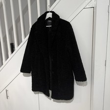 Zara Teddy Borg Fleece Black
