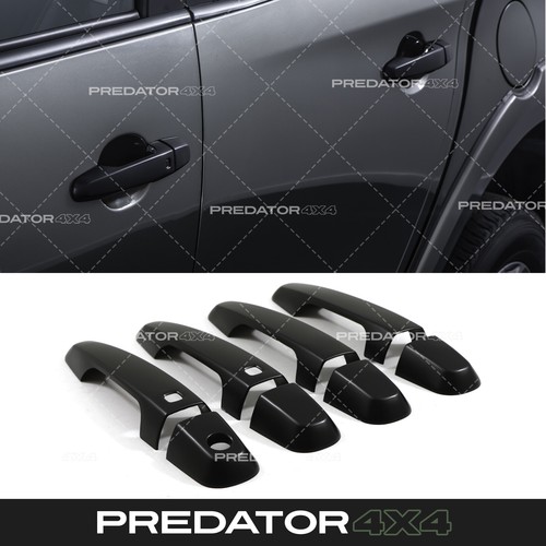 Black abs keyless door handle - black,