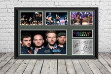 Coldplay Signed Photo Poster