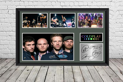 Coldplay signed photo poster - coldplay,