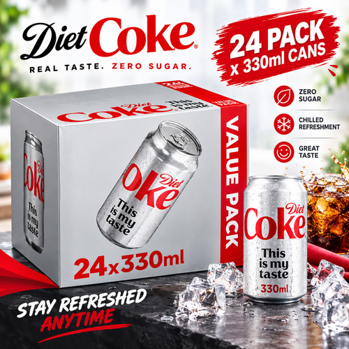 Coca cola diet coke 24x330ml - coke,