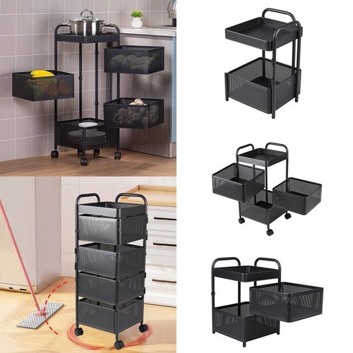 Kitchen metal rotating - rotating, rack