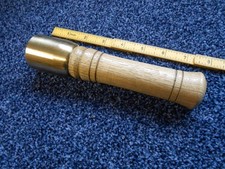Brass Headed Carving Mallet with English Oak Handle.