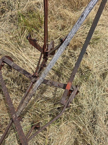 Antique brown metal garden - brown,