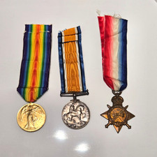 Set of Issued Medals Campaign Victory British War Medals with Paperwork