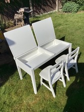 Child double desk and two - double,