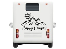 Happy camper car stickers - happy,