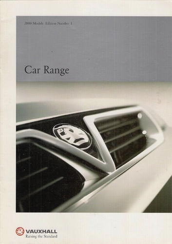 Vauxhall range 1999 - vauxhall, 1999-2000