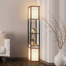 Floor Lamp Wooden Shelf
