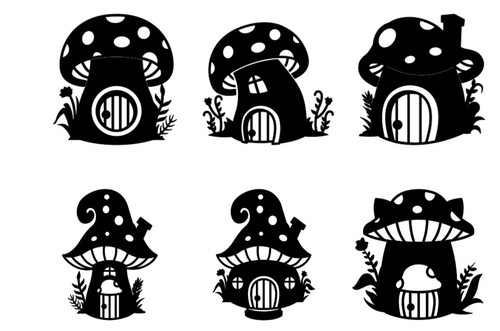 Fairy toadstool vinyl - toadstool,