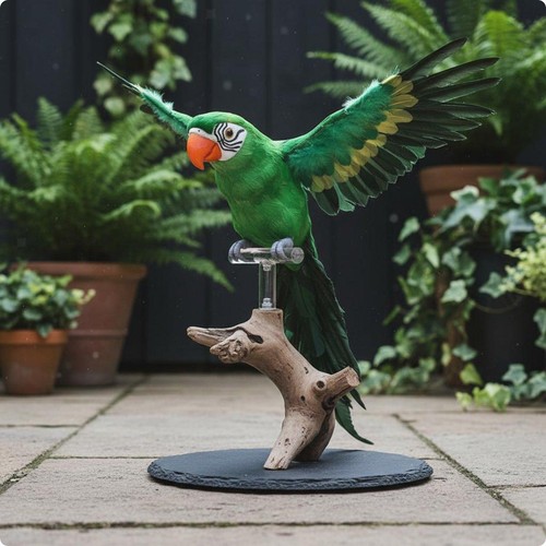 Feather parrot ornament stage - parrot,